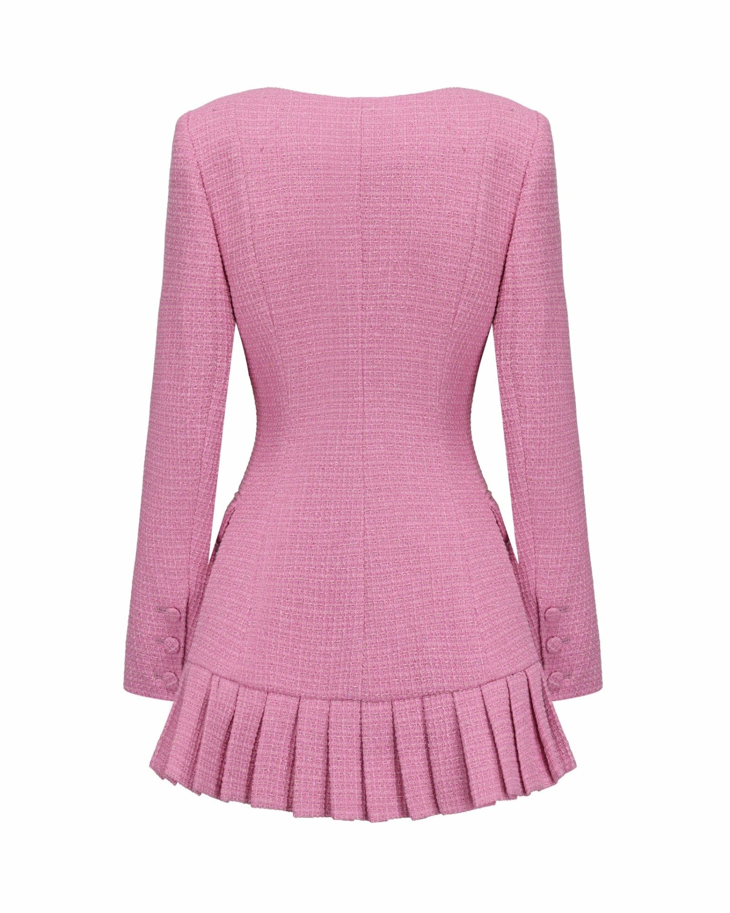 Nana Jacqueline Lucille Tweed Jacket: Pink Jacket for Brunch Pink