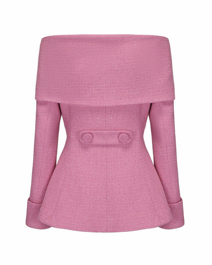 Nana Jacqueline Adele Jacket: Pink Jacket for Date Night Pink