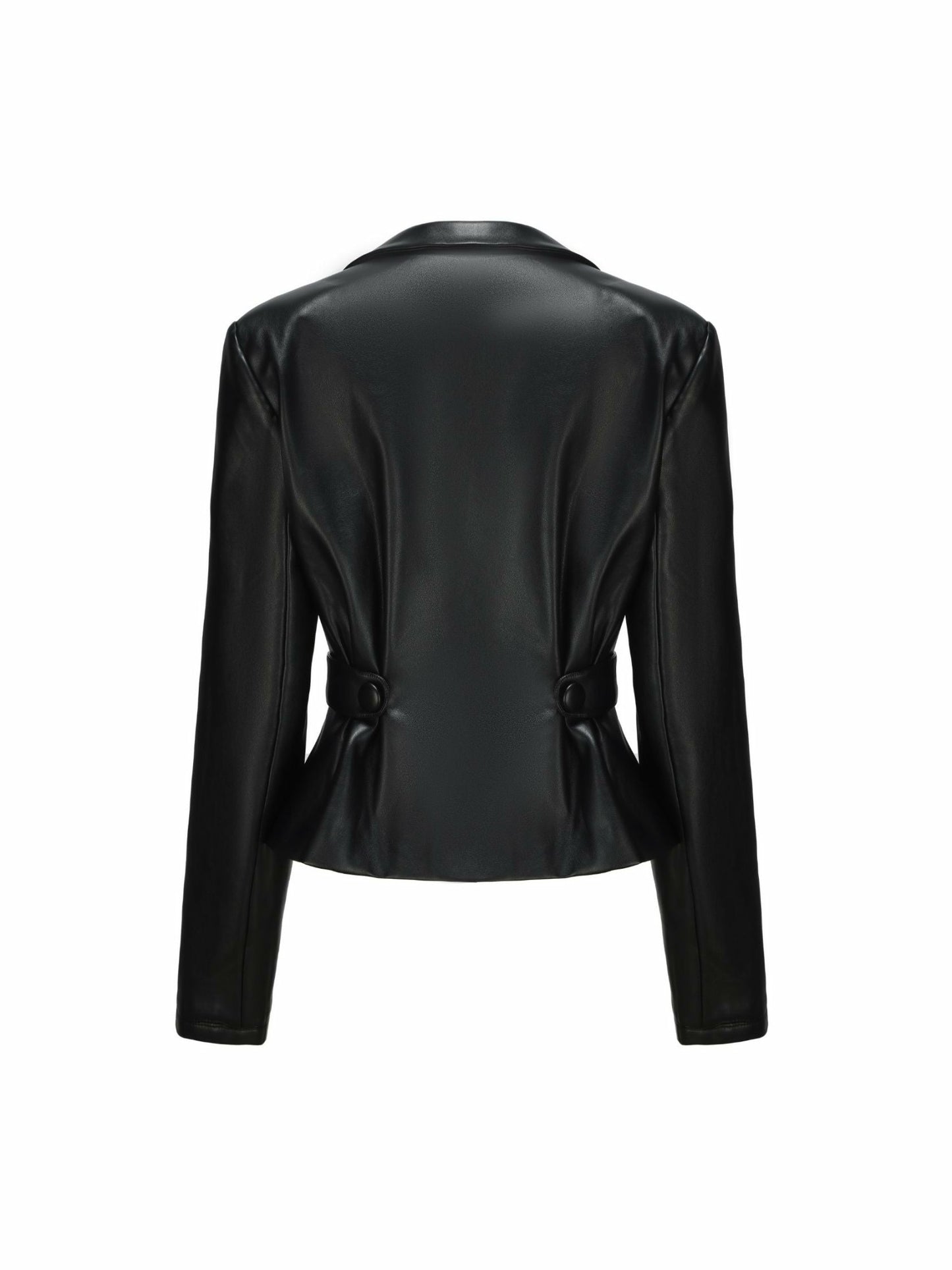 Nana Jacqueline Lucy Leather Jacket: Black Leather Jacket for Date Night Black