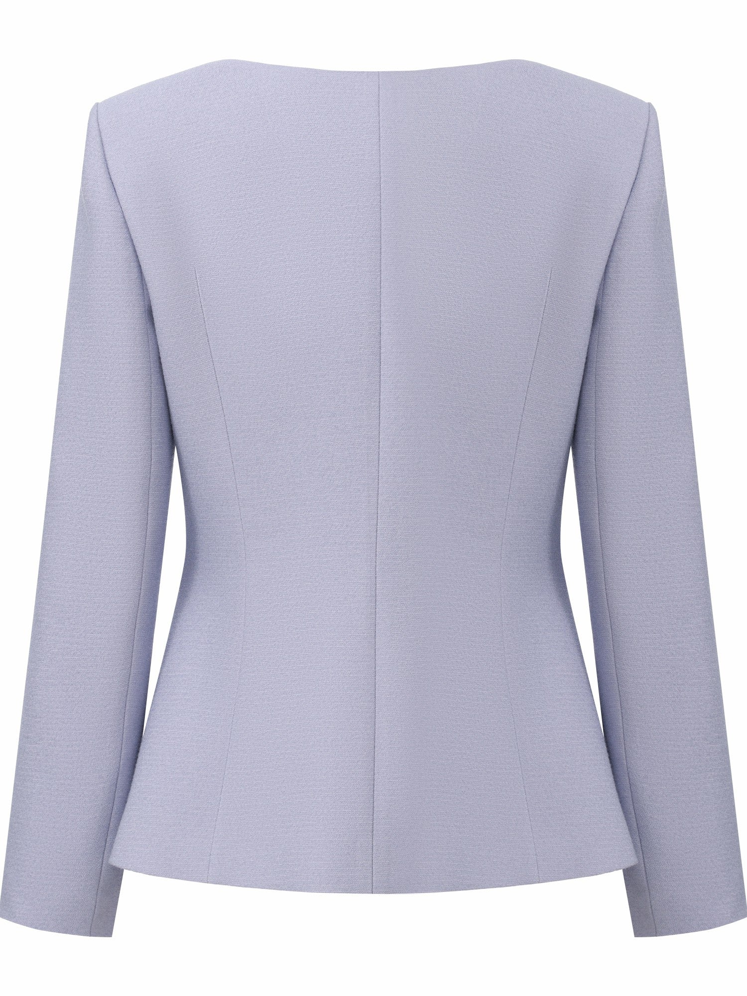 Nana Jacqueline Natalia Tailored Hidden-Placket Purple Blazer: Purple Blazer for Garden Party Purple