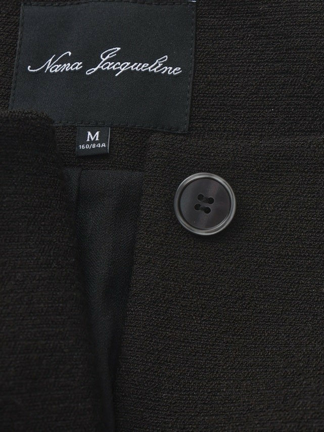 Nana Jacqueline Natalia Tailored Hidden-Placket Black Blazer: Black Blazer for Cocktail Party Black
