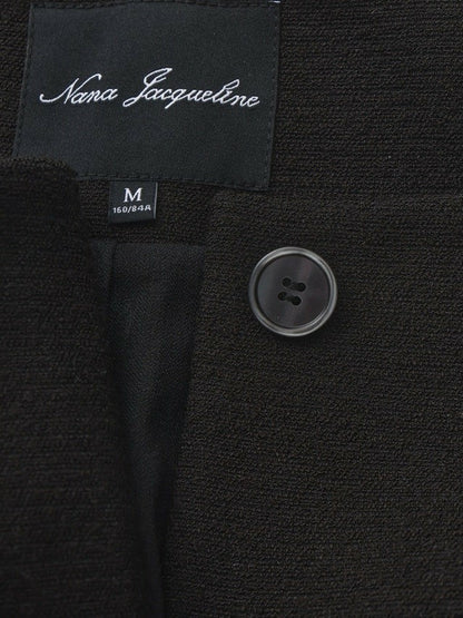 Nana Jacqueline Natalia Tailored Hidden-Placket Black Blazer: Black Blazer for Cocktail Party Black