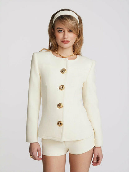 Nana Jacqueline Lisette Blazer: Ivory Blazer for Bridal Shower Ivory