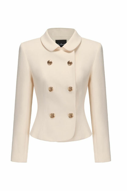 Nana Jacqueline Chloe Blazer: Beige Blazer for Brunch Beige