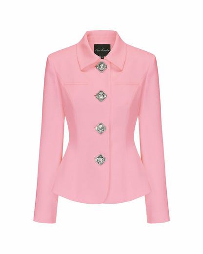 Nana Jacqueline Vanessa Blazer: Pink Blazer for Brunch Pink
