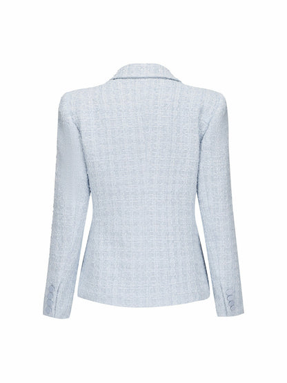 Nana Jacqueline Maya Lapel Suit Jacket: Blue Jacket for Birthday Celebration Blue