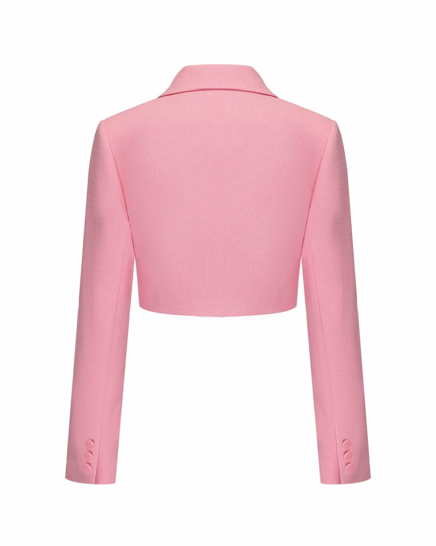 Nana Jacqueline Tatiana Crop Blazer: Pink Blazer for Birthday Celebration Pink