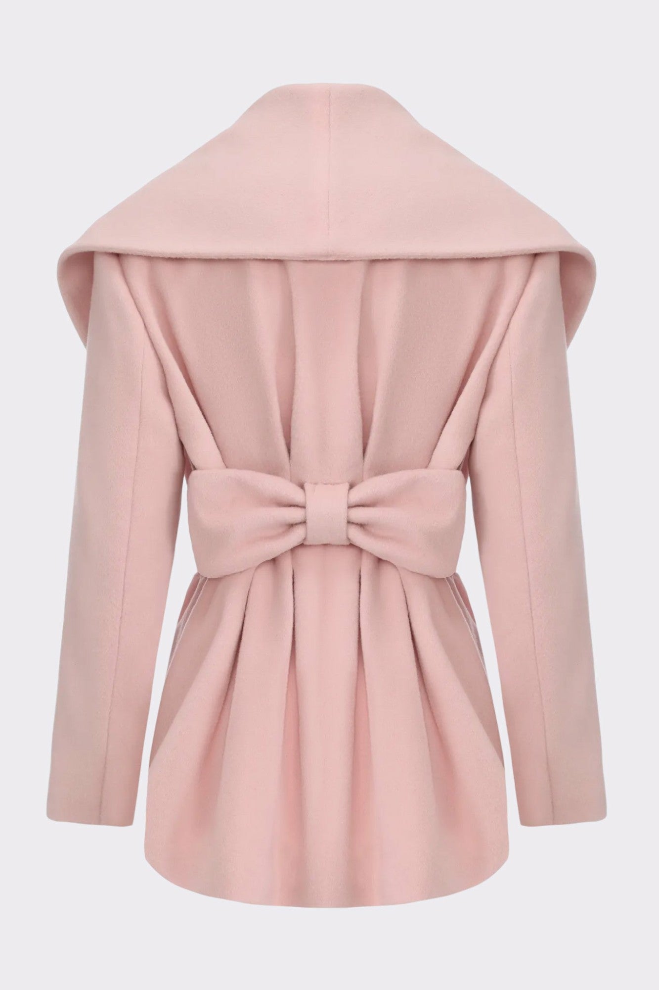 Nana Jacqueline Victoria Bow Coat: Pink Coat for Date Night Pink