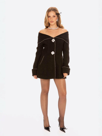Nana Jacqueline Amor Jacket: Black Jacket for Cocktail Party Black