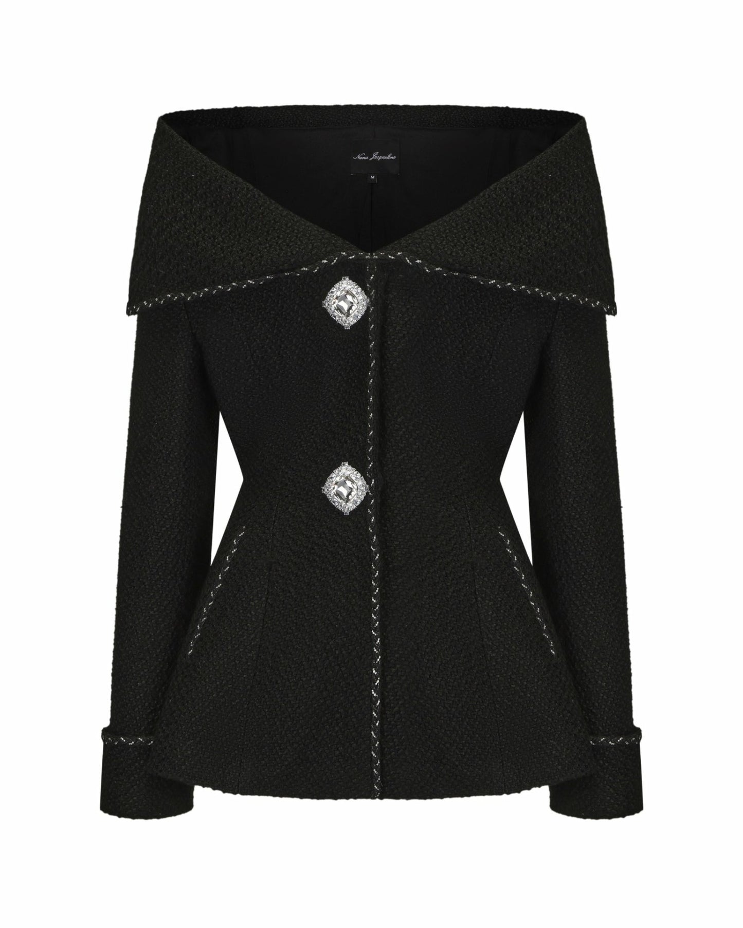 Nana Jacqueline Amor Jacket: Black Jacket for Cocktail Party Black