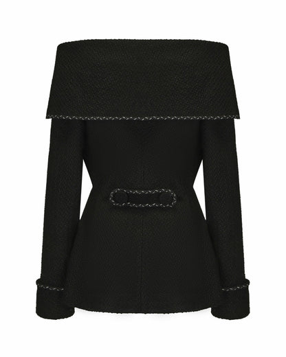 Nana Jacqueline Amor Jacket: Black Jacket for Cocktail Party Black