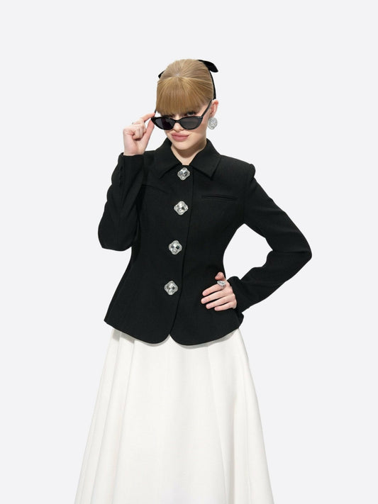 Nana Jacqueline Vanessa Blazer: Black Blazer for Cocktail Party Black