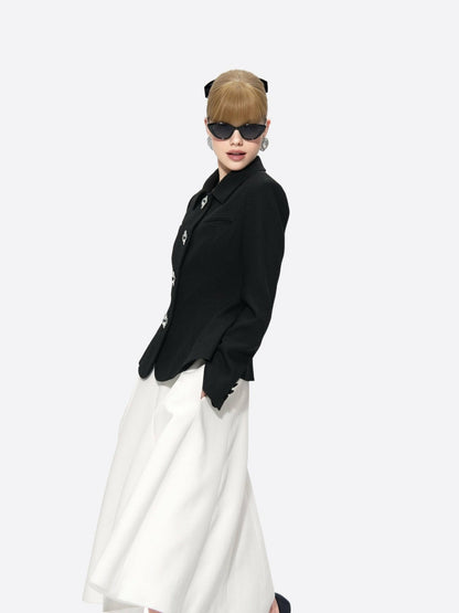 Nana Jacqueline Vanessa Blazer: Black Blazer for Cocktail Party Black