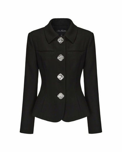 Nana Jacqueline Vanessa Blazer: Black Blazer for Cocktail Party Black