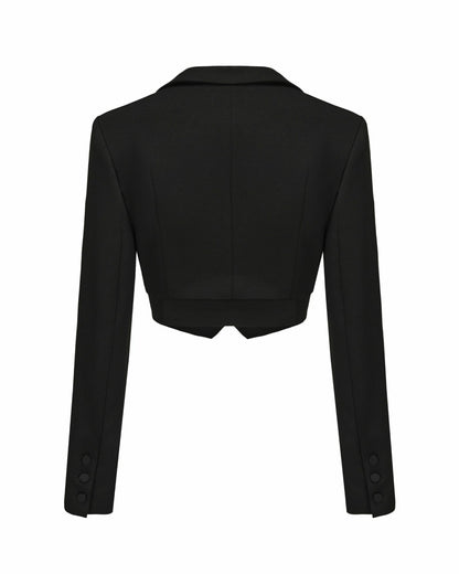 Nana Jacqueline Bridget Suit Jacket: Black Blazer for Cocktail Party Black