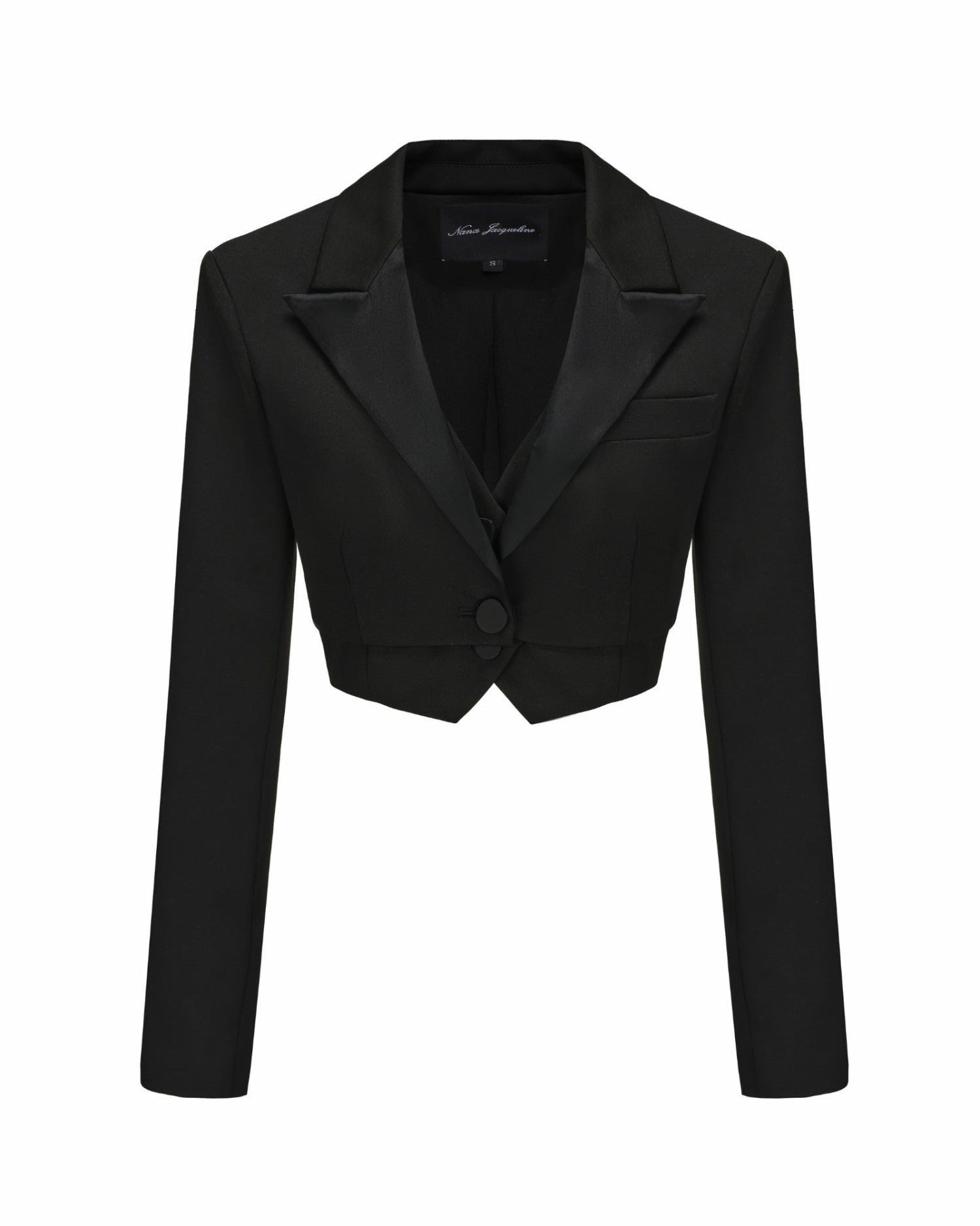 Nana Jacqueline Bridget Suit Jacket: Black Blazer for Cocktail Party Black