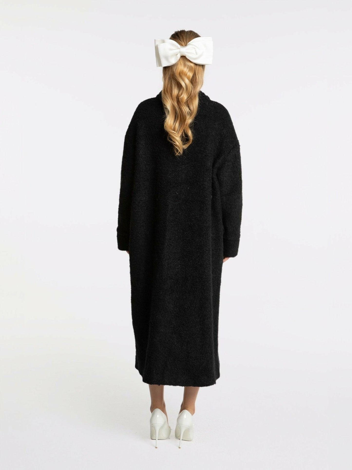 Nana Jacqueline Elsa Coat: White Coat for Resort Travel White