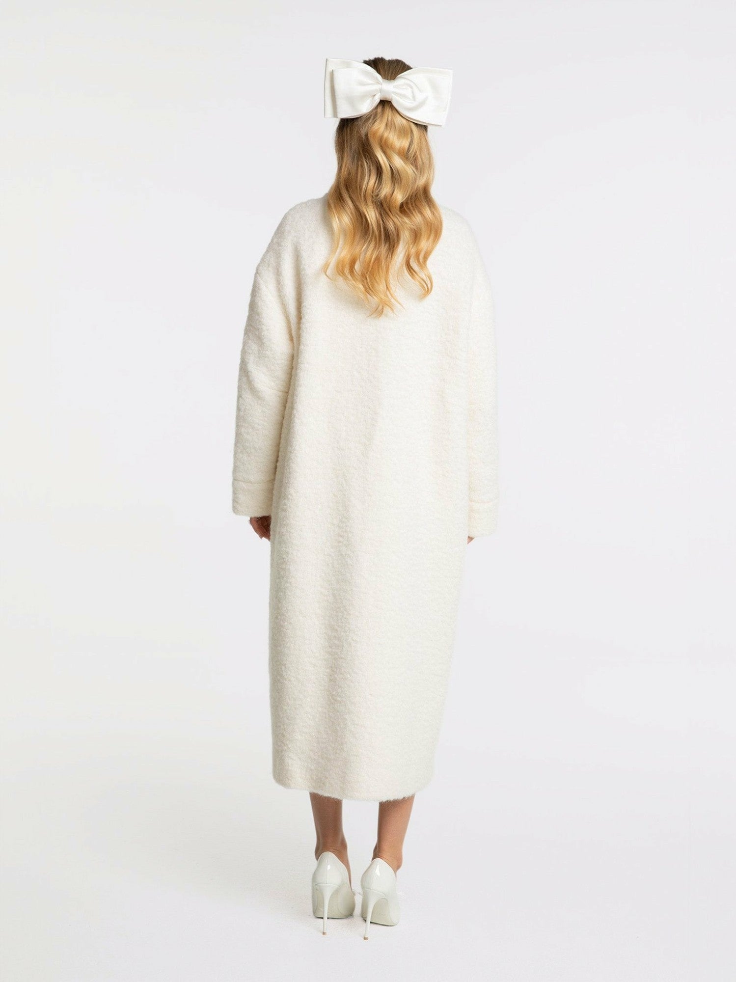 Nana Jacqueline Elsa Coat: Off-White Coat for Resort Outfit Off-white