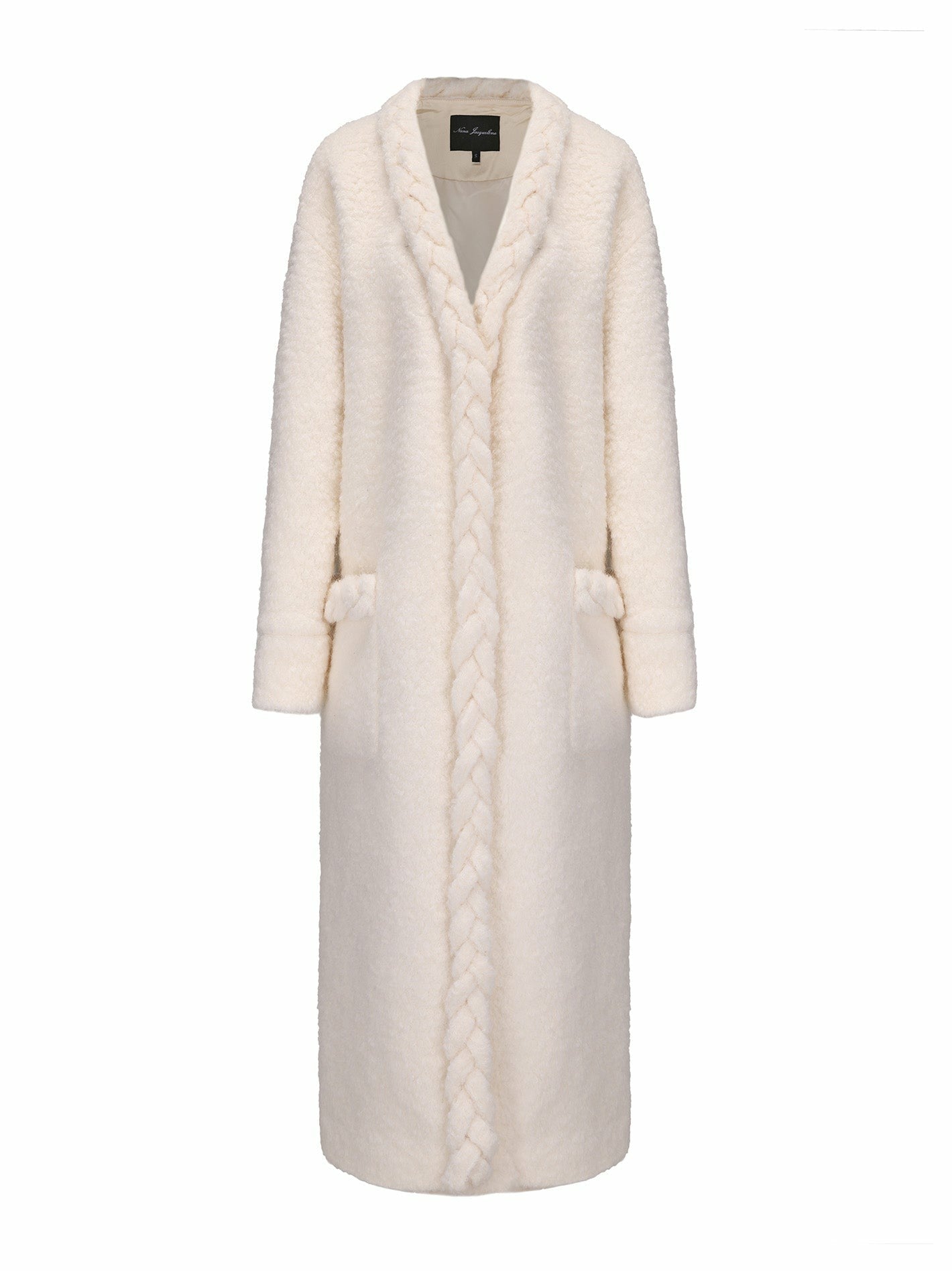 Nana Jacqueline Elsa Coat: Off-White Coat for Resort Outfit Off-white