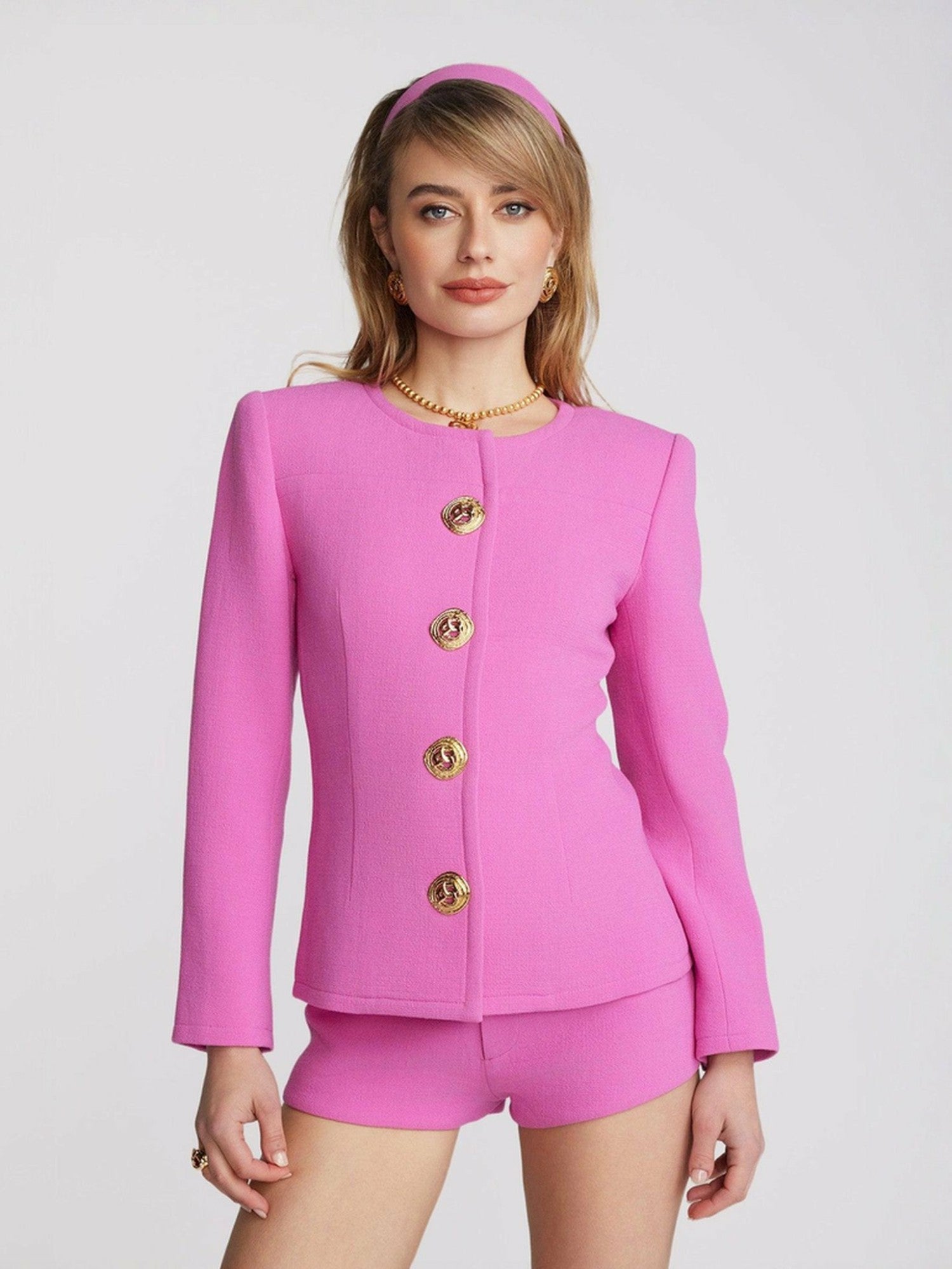 Nana Jacqueline Lisette Blazer: Pink Blazer for Birthday Celebration Pink