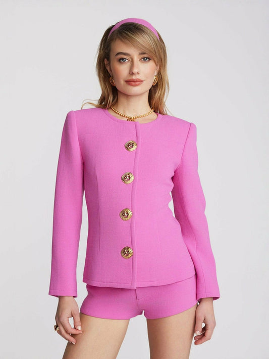 Nana Jacqueline Lisette Blazer: Pink Blazer for Birthday Celebration Pink