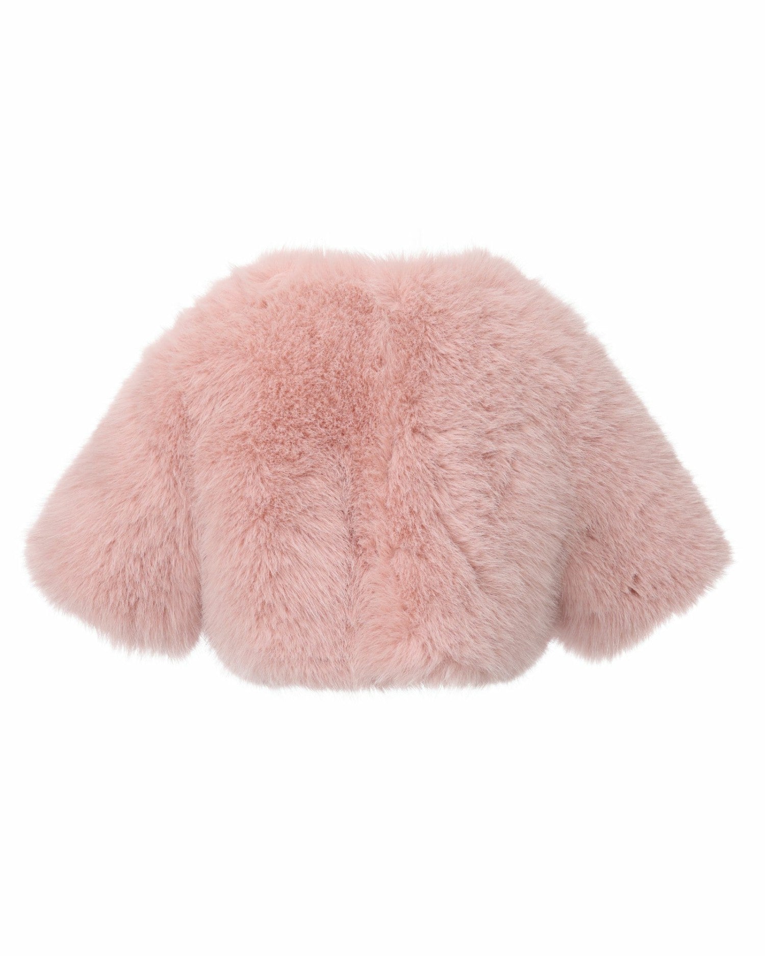 Nana Jacqueline Thalia Cropped Faux Fur Jacket: Pink Jacket for Cocktail Party Pink