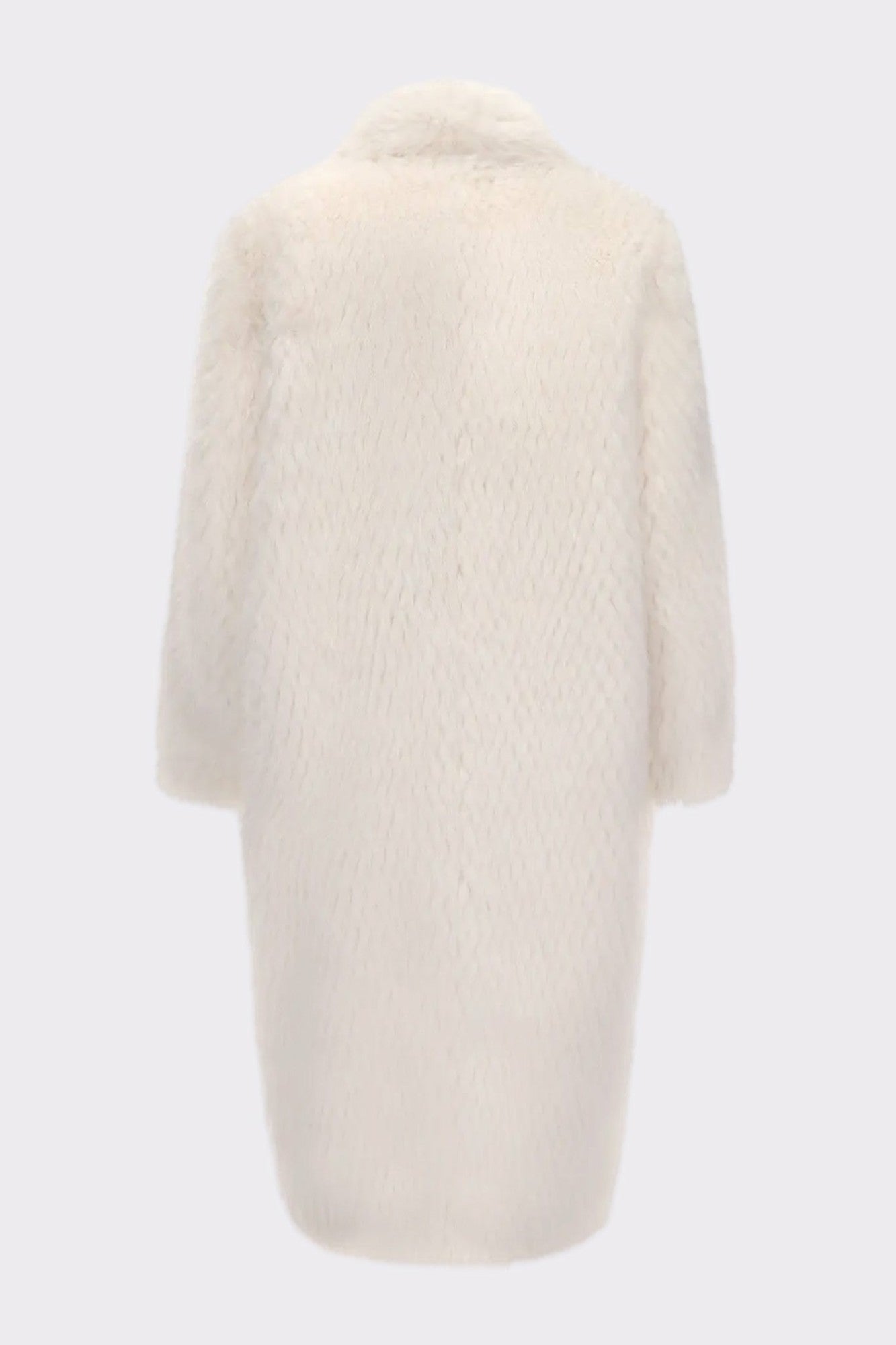 Nana Jacqueline Marisa Fur Coat: White Coat for Winter Cocktail Party White