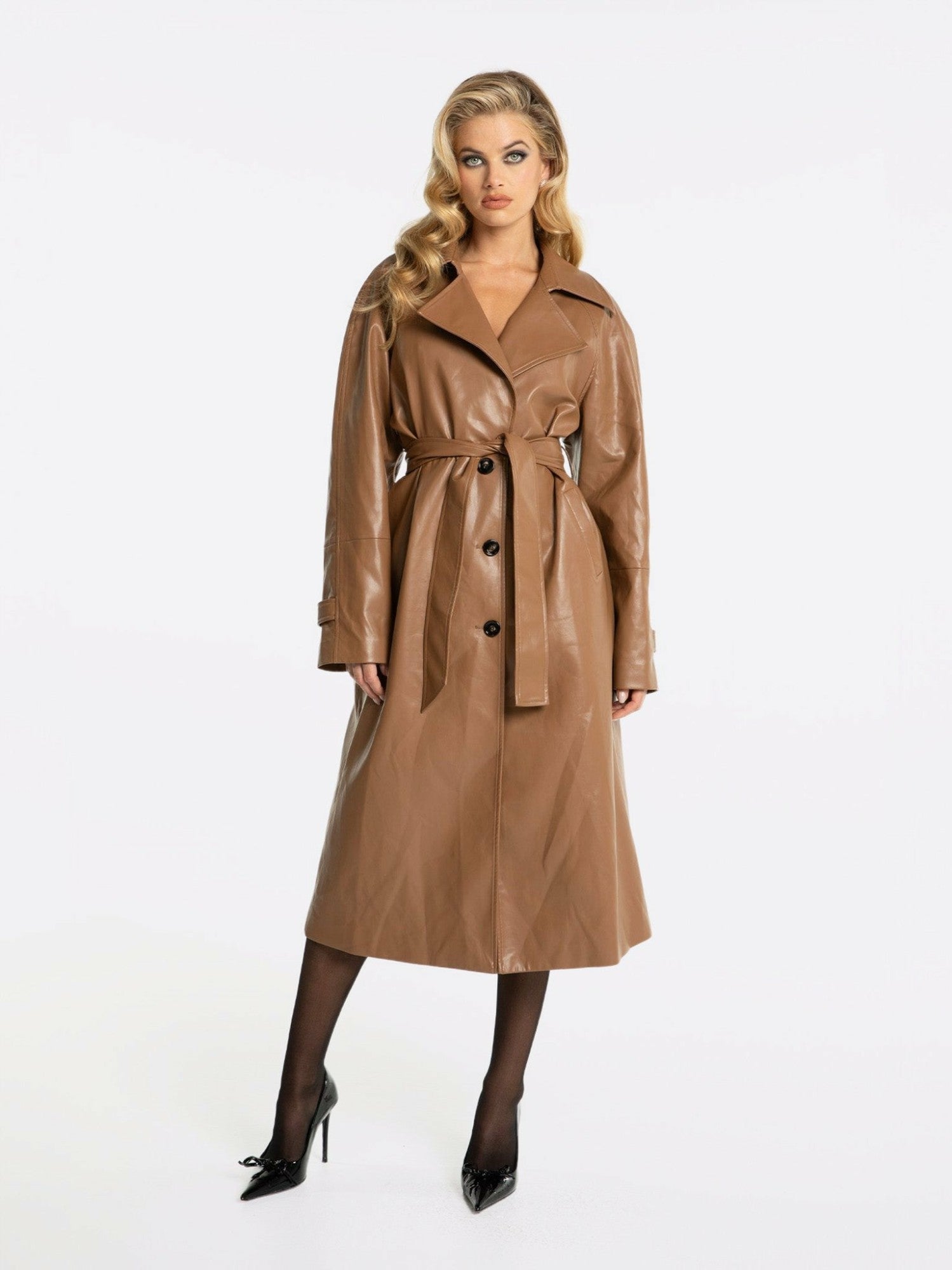 Nana Jacqueline Marlee Coat: Brown Coat for Fall City Outings Brown
