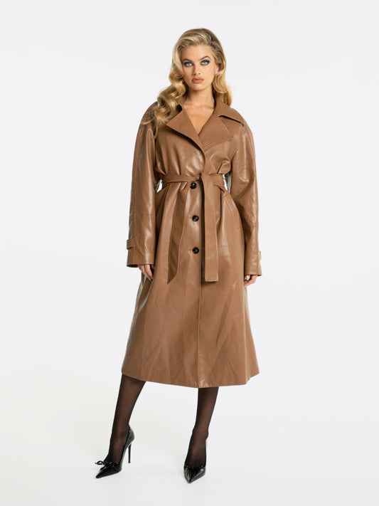 Nana Jacqueline Marlee Coat: Brown Coat for Fall City Outings Brown