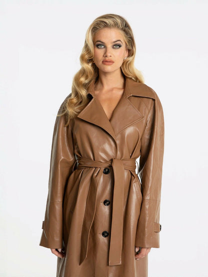 Nana Jacqueline Marlee Coat: Brown Coat for Fall City Outings Brown