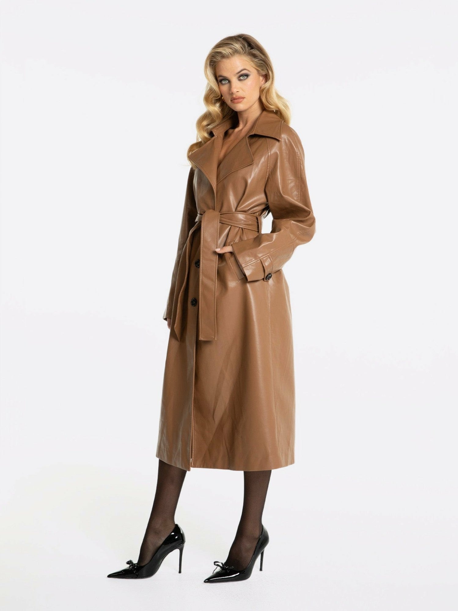 Nana Jacqueline Marlee Coat: Brown Coat for Fall City Outings Brown