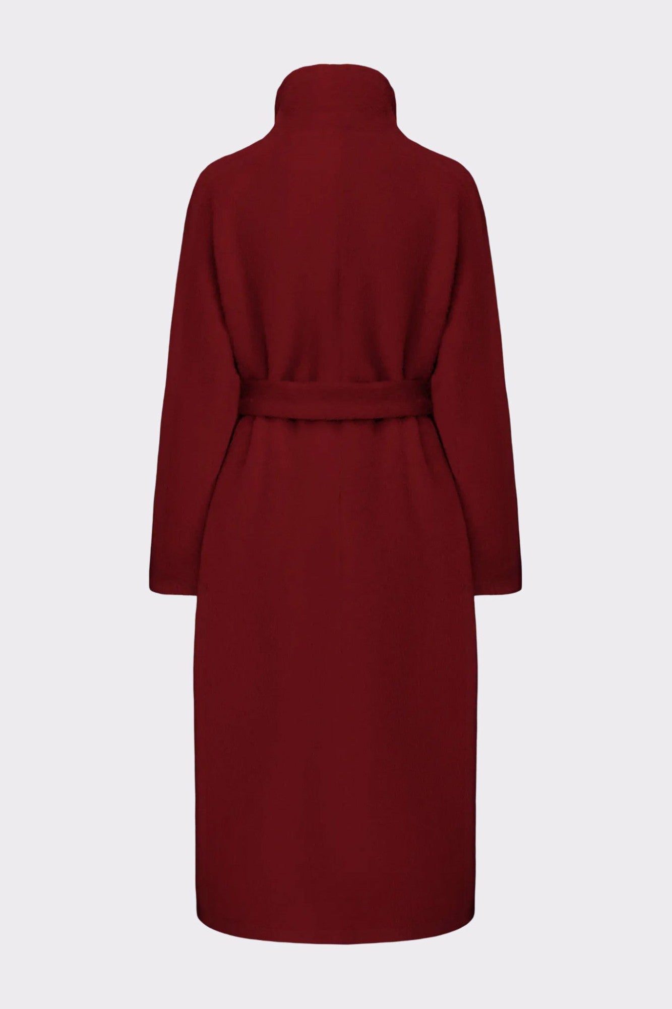 Nana Jacqueline Audrey Long Coat: Red Long Coat for Holiday Party Red