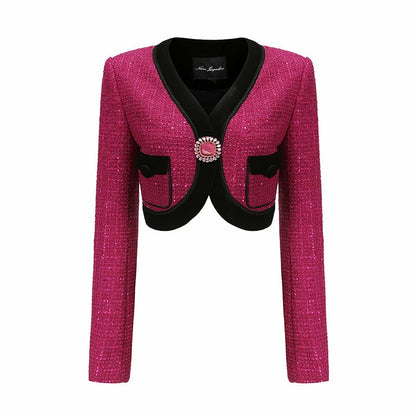 Nana Jacqueline Juliana Jacket: Pink Jacket for Date Night Pink