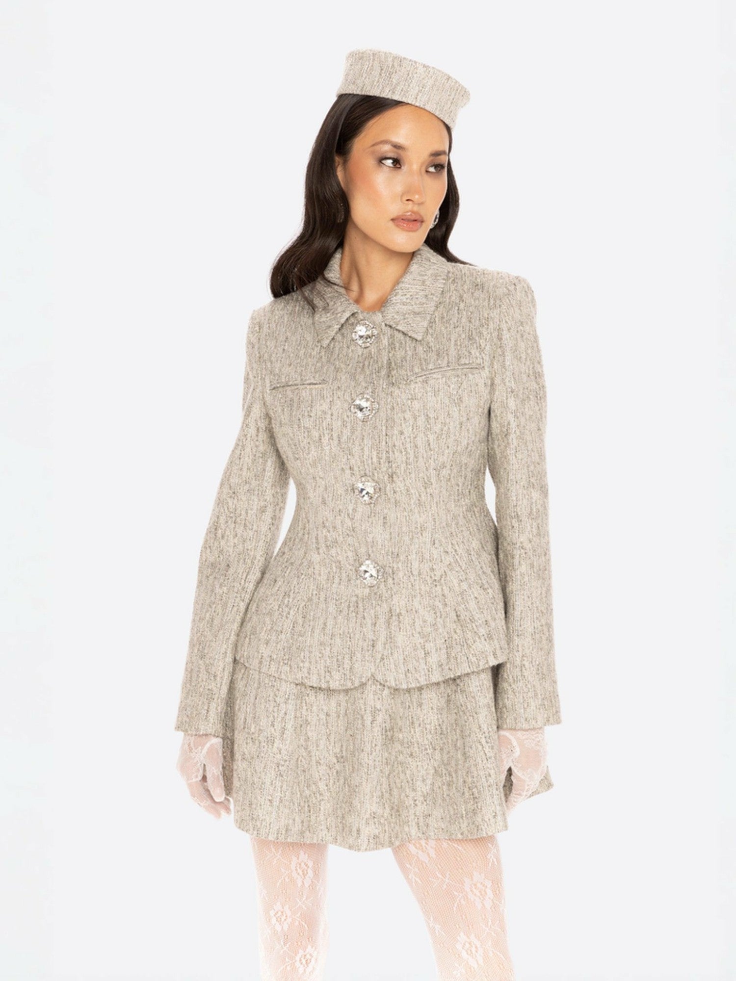 Nana Jacqueline Vanessa Blazer: Gray Blazer for Workwear Gray