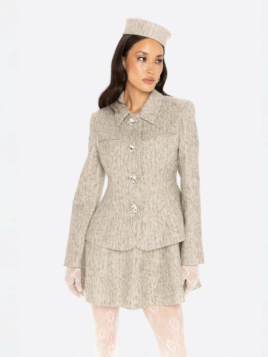 Nana Jacqueline Vanessa Blazer: Gray Blazer for Workwear Gray