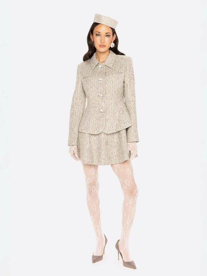 Nana Jacqueline Vanessa Blazer: Gray Blazer for Workwear Gray