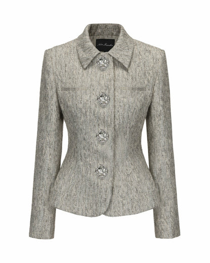 Nana Jacqueline Vanessa Blazer: Gray Blazer for Workwear Gray