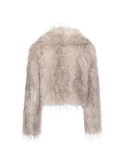 Nana Jacqueline Mara Fur Coat: Pattern Fur Coat for Cocktail Party Pattern