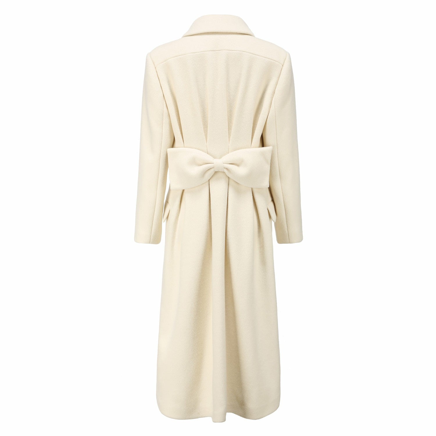 Nana Jacqueline Gabriella Coat: White Coat for Winter Bridal Shower White