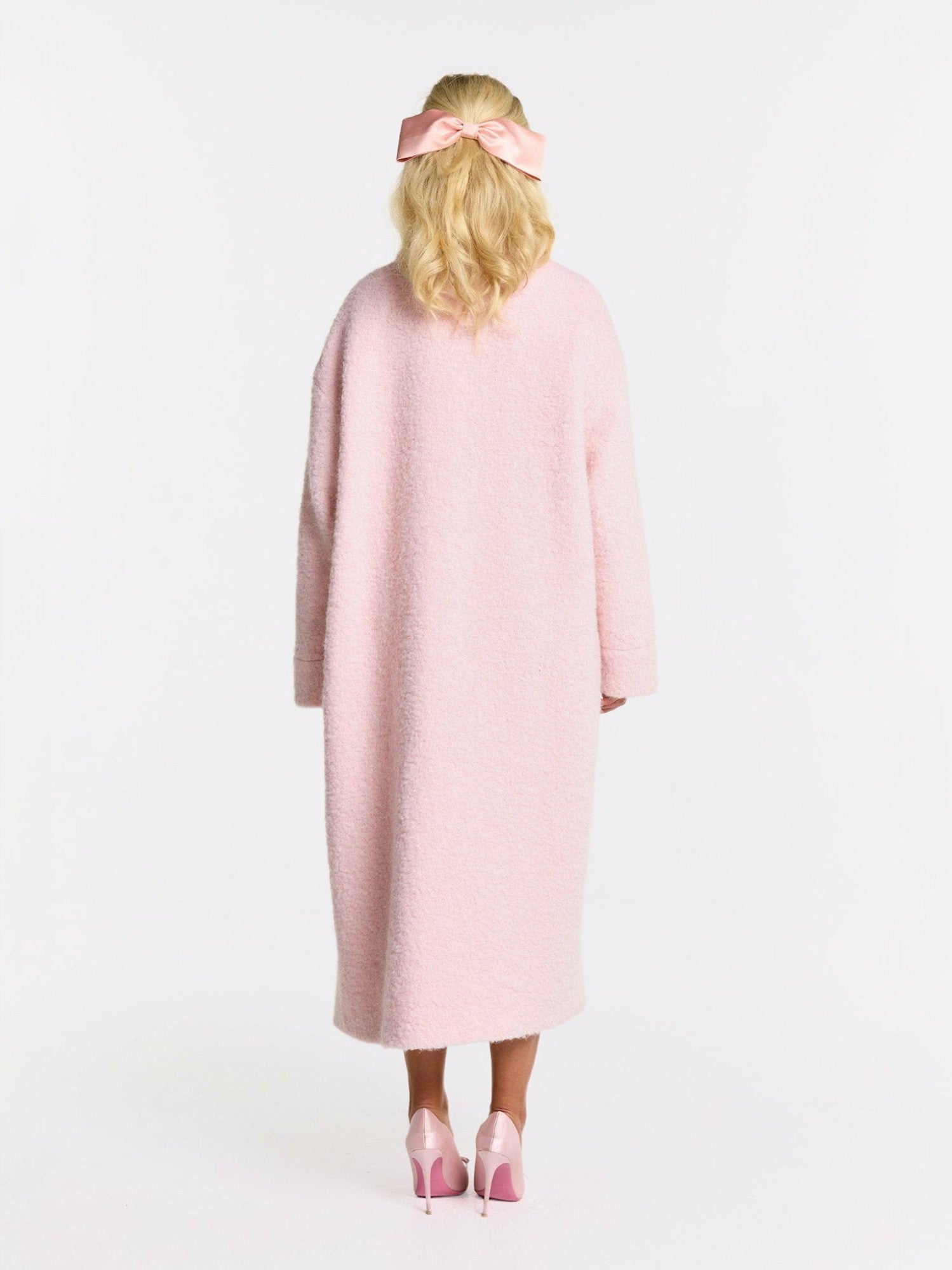 Nana Jacqueline Elsa Coat: Pink Coat for Resort Brunch Pink