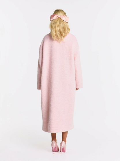 Nana Jacqueline Elsa Coat: Pink Coat for Resort Brunch Pink