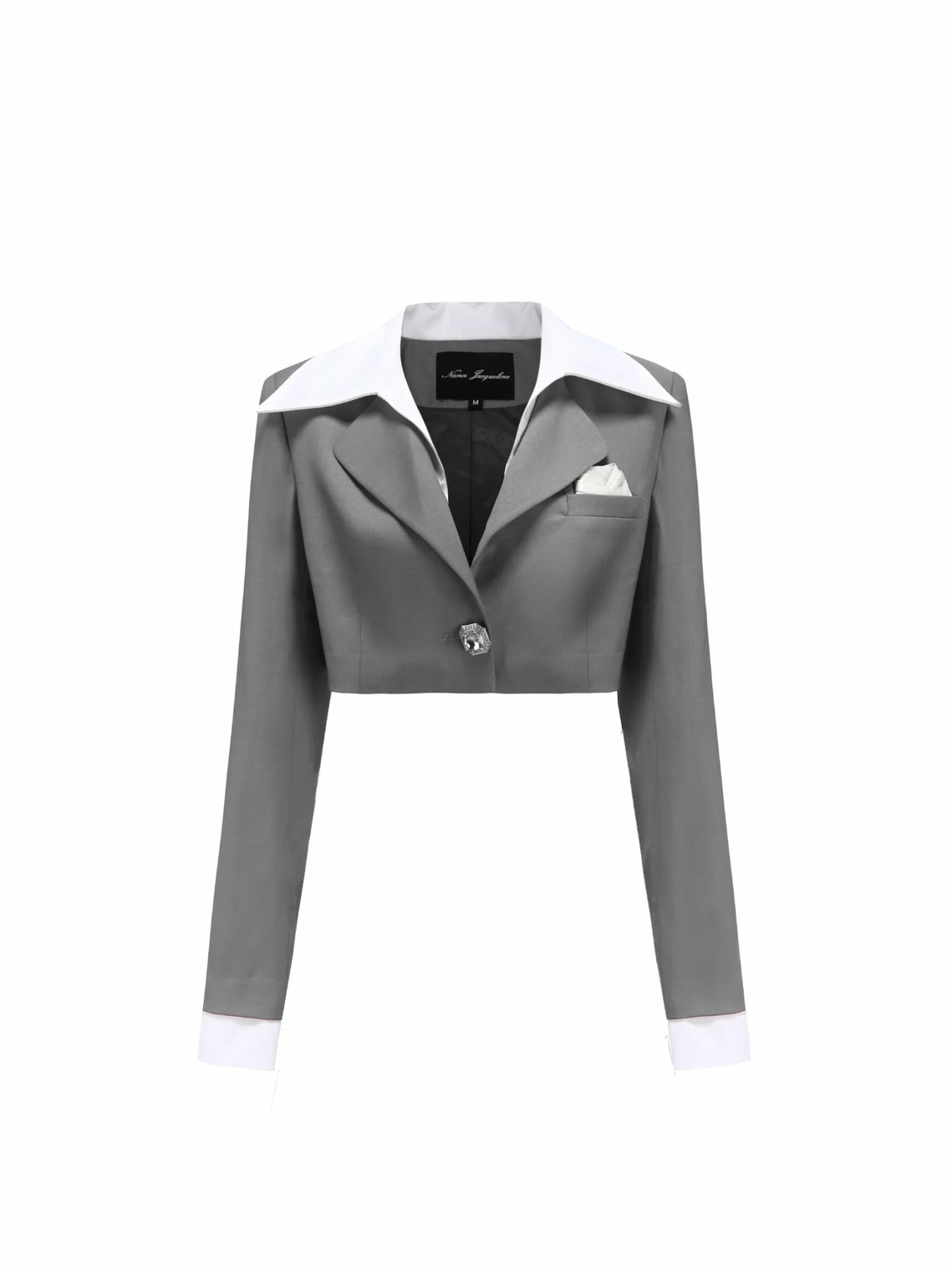 Nana Jacqueline Charlotten Blazer: Grey Blazer for Date Night Grey