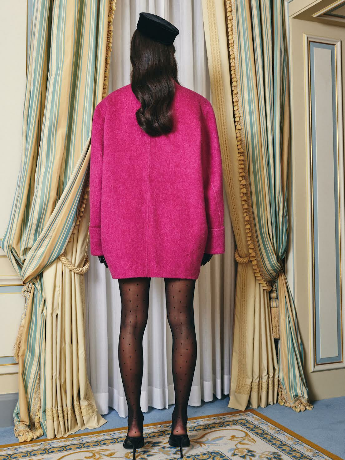 Nana Jacqueline Kendall Coat: Pink Coat for Cocktail Party Pink