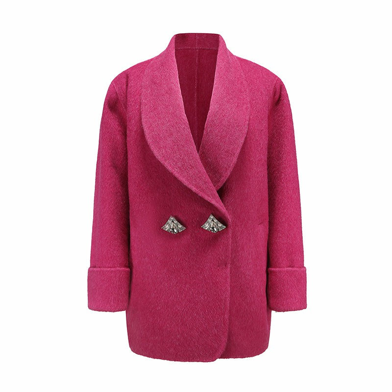 Nana Jacqueline Kendall Coat: Pink Coat for Cocktail Party Pink