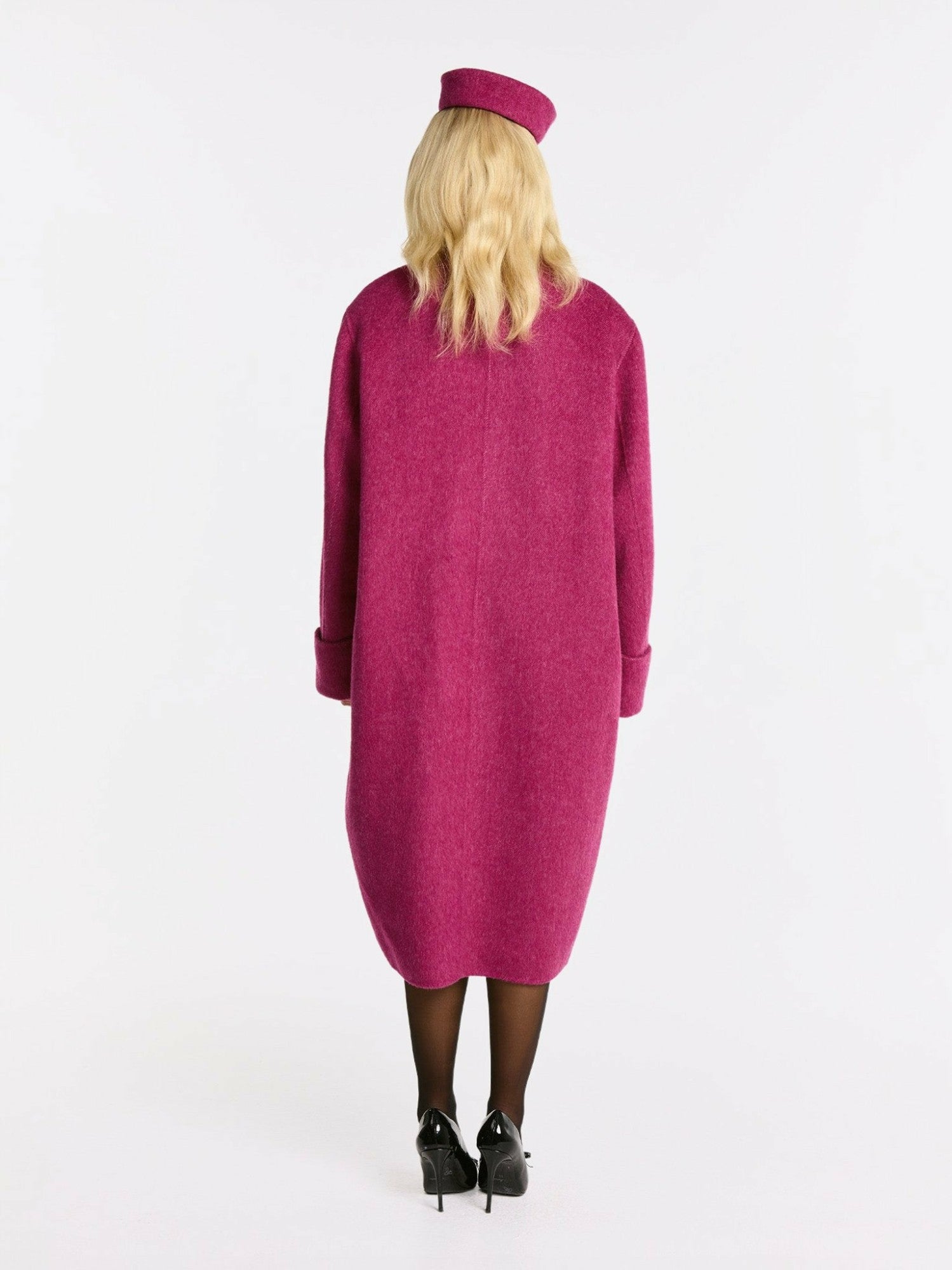 Nana Jacqueline Audrina Coat: Pink Coat for Winter Events Pink