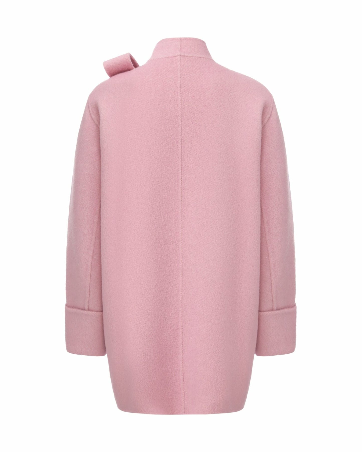 Nana Jacqueline Juliette Cocoon Coat: Pink Coat for Winter Party Pink