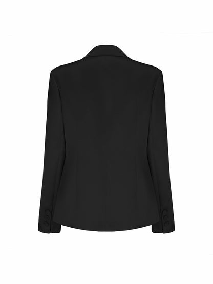 Nana Jacqueline Cassandra Blazer: Black Blazer for Cocktail Party Black