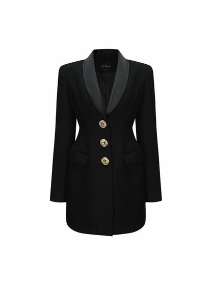 Nana Jacqueline Sasha Suit Jacket: Black Suit Jacket for Cocktail Party Black