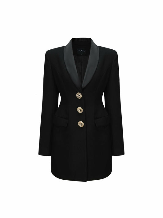 Nana Jacqueline Sasha Suit Jacket: Black Suit Jacket for Cocktail Party Black