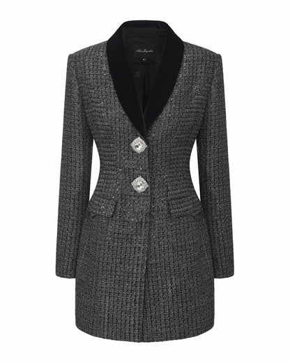 Nana Jacqueline Zephina Suit Coat: Black Coat for Cocktail Party Black